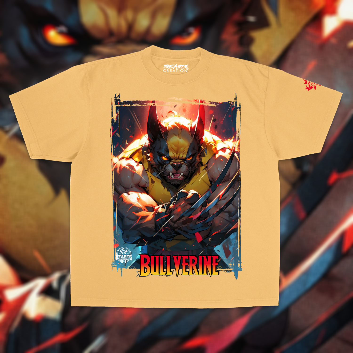 BULLVERINE "PREMIUM" TEE IN POLLEN YELLOW image 0