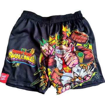 DONKEY KONG "SWOLEANZA" MESH SHORTS