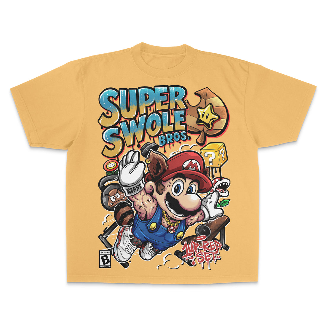 "SUPER SWOLE BROS" - MARIO - "UNISEX TEE"