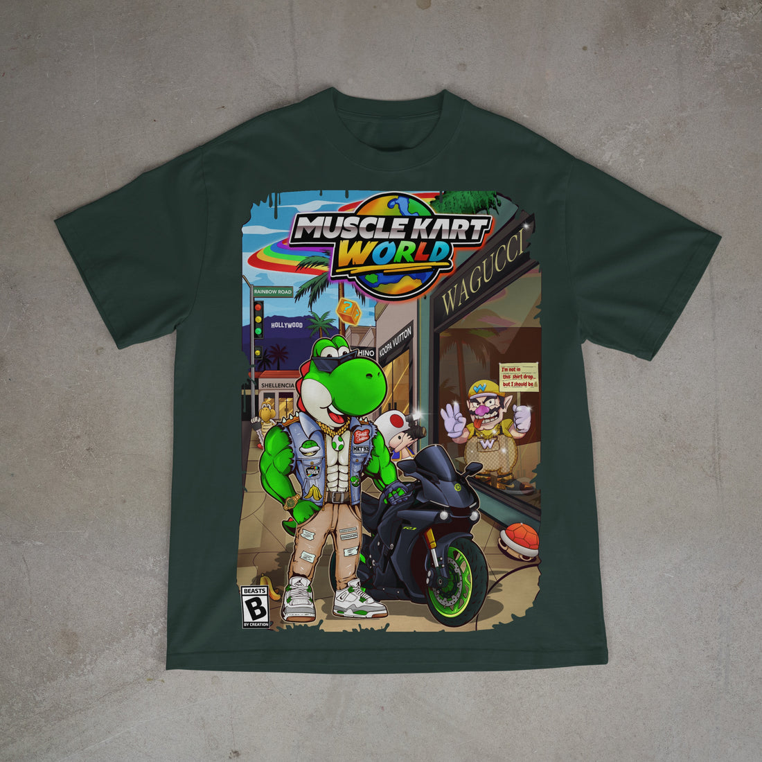 MUSCLE KART - YOSHI - "PREMIUM" UNISEX TEE