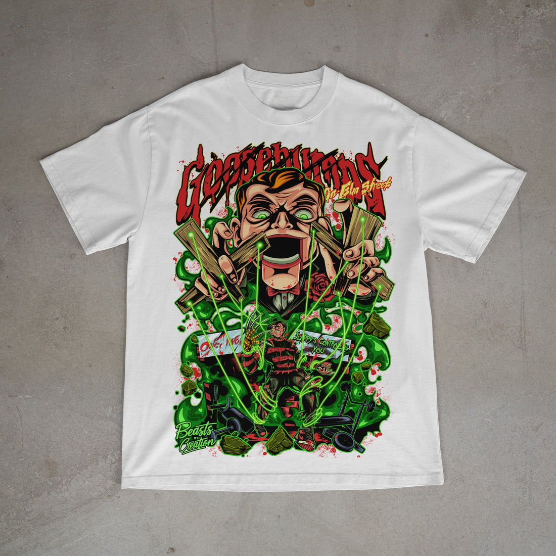 GOOSEBUMPS ON ELM STREET TEE