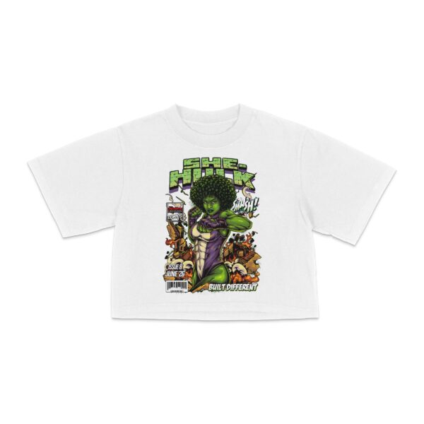 "BUILT DIFFERENT" (BC COMICS: ISSUE 8) - CROP TEE