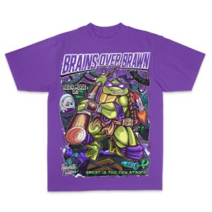 "BRAINS OVER BRAWN" - DONATELLO - "UNISEX TEE"