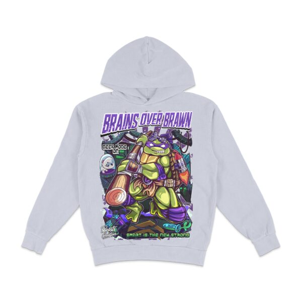 "BRAINS OVER BRAWN" - DONATELLO - HOODIE