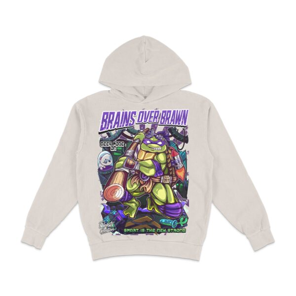 "BRAINS OVER BRAWN" - DONATELLO - HOODIE