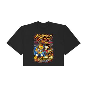 "GARFIELD VS ODIE" (PAWS OF FURY) - CROP TEE