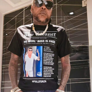 VYBZ KARTEL "GLEANER" PREMIUM" UNISEX TEE IN BLACK image 0