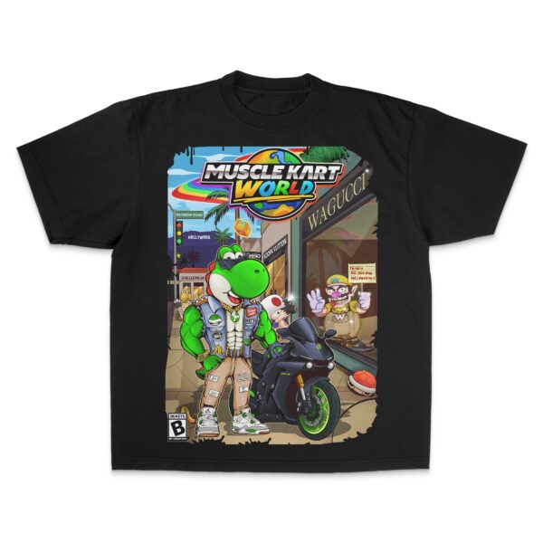 "GREEN DINO" (MUSCLE KART) - UNISEX TEE