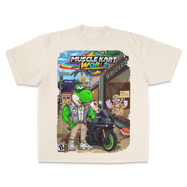 "GREEN DINO" (MUSCLE KART) - UNISEX TEE