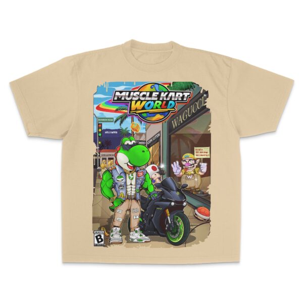 "GREEN DINO" (MUSCLE KART) - UNISEX TEE