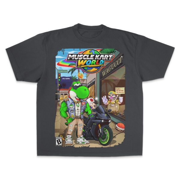 "GREEN DINO" (MUSCLE KART) - UNISEX TEE