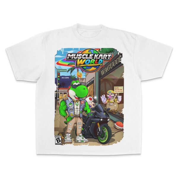 "GREEN DINO" (MUSCLE KART) - UNISEX TEE