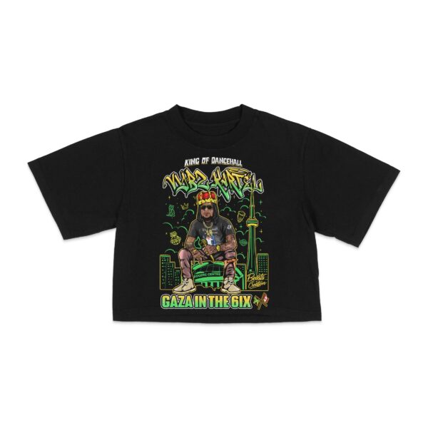 "GAZA IN THE 6IX" (VYBZ KARTEL) - CROP TEE
