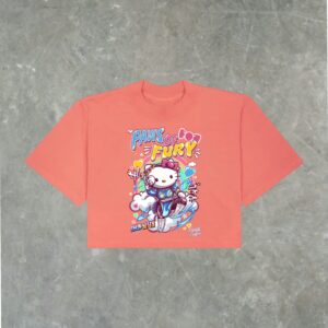 "LIGHTNING KICK" (PAWS OF FURY) - CROP TEE