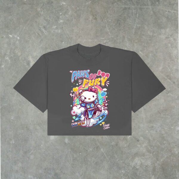"LIGHTNING KICK" (PAWS OF FURY) - CROP TEE
