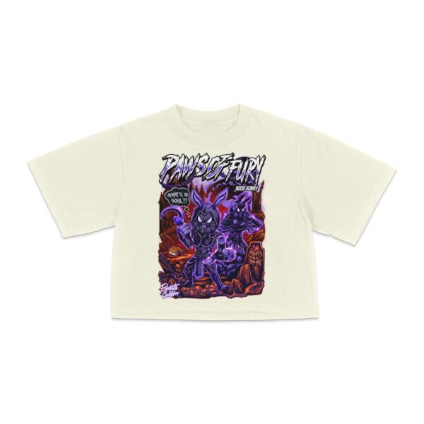 "NOOB BUNNY" (PAWS OF FURY) - CROP TEE
