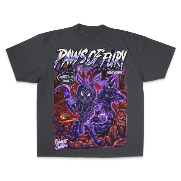 "NOOB BUNNY" (PAWS OF FURY) - UNISEX TEE