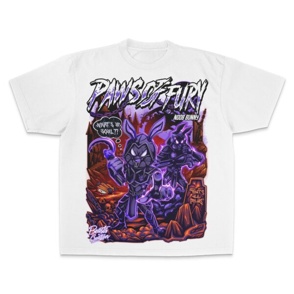 "NOOB BUNNY" (PAWS OF FURY) - UNISEX TEE