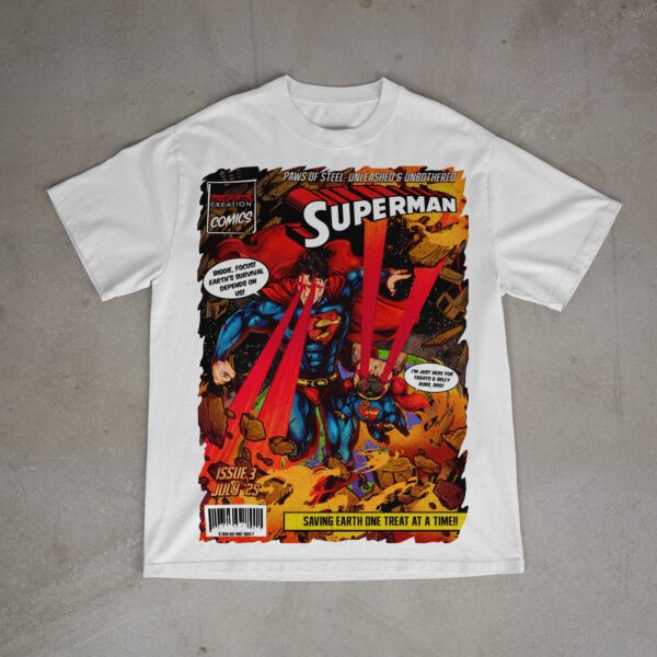 "PAWS OF STEEL" (BC COMICS: ISSUE 3) - UNISEX TEE