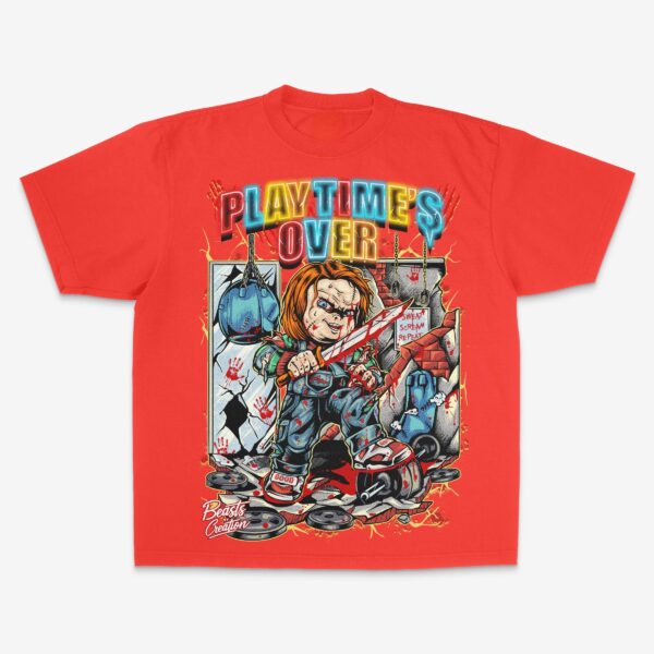 "PLAYTIME'S OVER" - UNISEX TEE