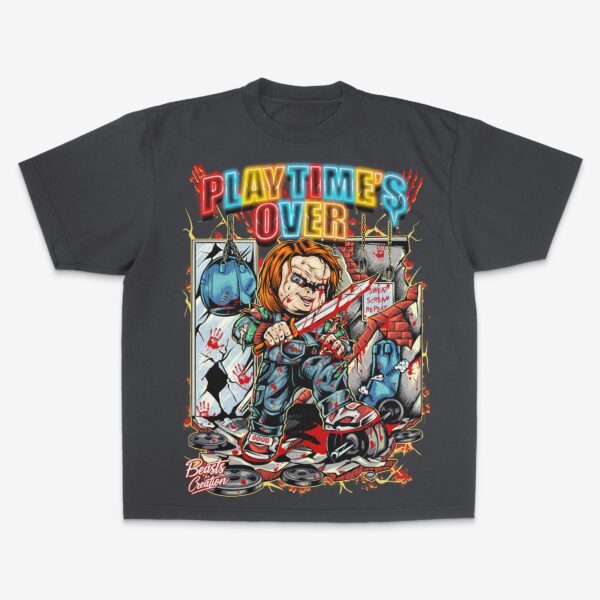 "PLAYTIME'S OVER" - UNISEX TEE