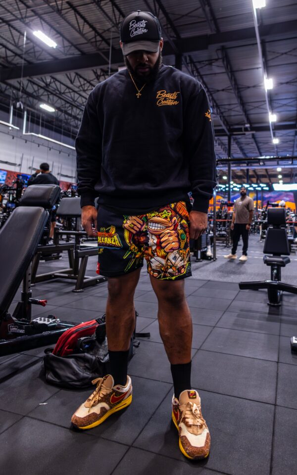 "SWOLEANZA" - MESH SHORTS