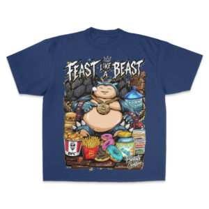 FEASTLIKEABEAST - NAVY "FEAST LIKE A BEAST" - UNISEX TEE